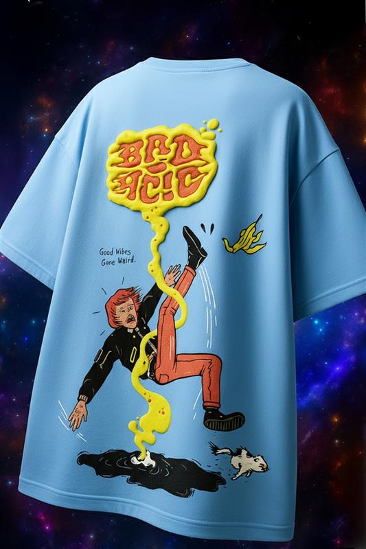 Bad Acid Dutch Canal Oversized Puff Printed Exclusive T-shirt