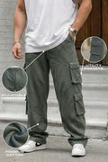 Grey 6 Pocket Baggy Fit Exclusive Knitted Cargo Pant