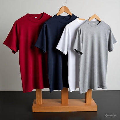Combo of 4 Pure Cotton T-Shirts – Just ₹999