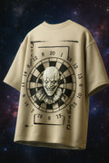 JOKER Beige Oversized Puff Printed Exclusive T-shirt